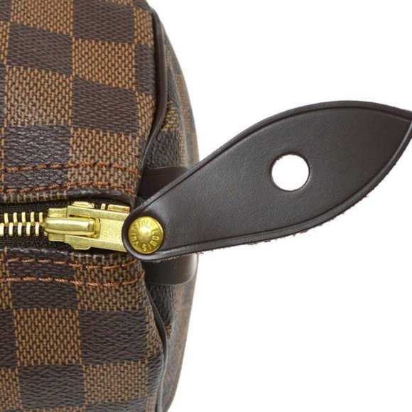 AUTHENTIC LOUIS VUITTON SPEEDY 25 HAND BAG PURSE DAMIER EBENE AA3079 - Picture 7 of 11